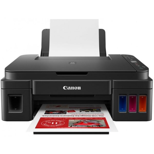 Imprimante à réservoir intégré couleur 3-en-1 Canon PIXMA G3411 / Wifi + 5 Bouteilles d'encre inclus